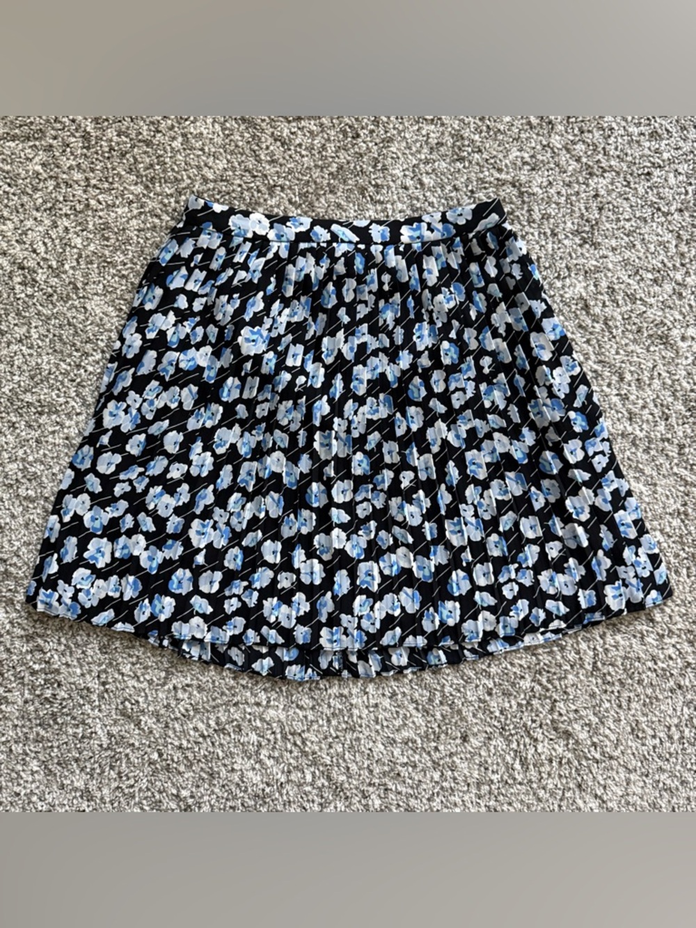 J.Crew Women’s Blue Floral Pleated Mini Skirt Size 00